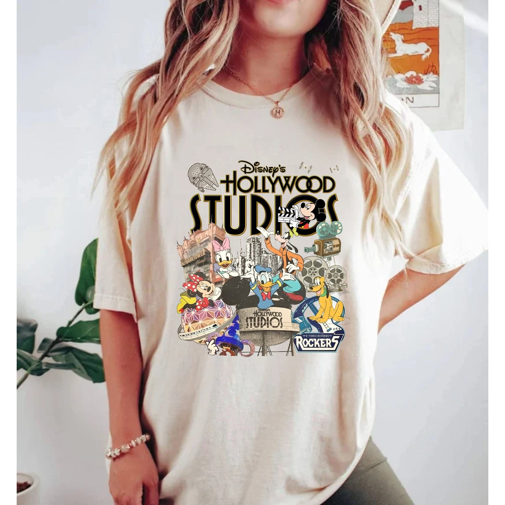 Disney Hollywood Studios Comfort Colors Shirt, Disney Trip Family Shirt, Disney Aesthetic Shirt, retro Disneyworld Shirt.jpg