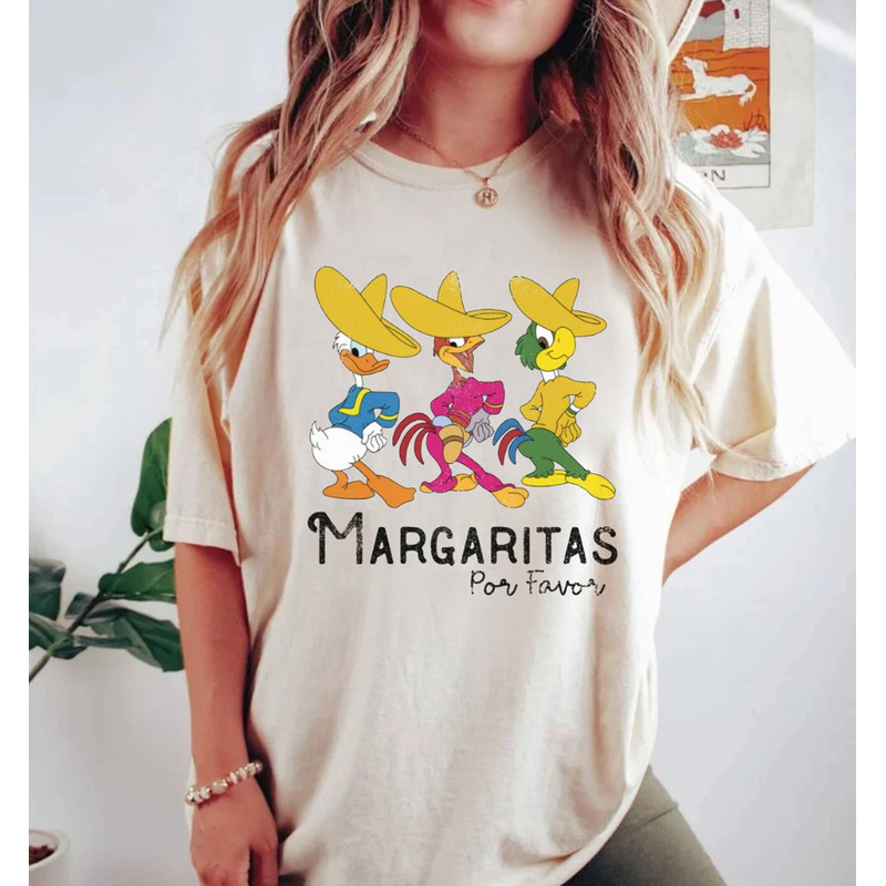 Disney Margaritas For Favor Comfort Colors Shirt, The Three Caballeros Shirt, Disney Epcot Shirt, Disney Trip Shirt, Dis.jpg