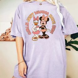disney minnie daisy summer comfort colors shirt, girls j