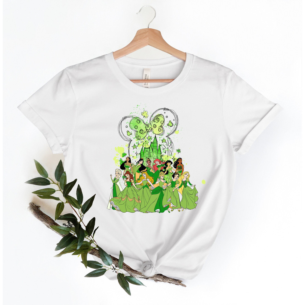 Disney Princess St Patricks Day T-Shirt, Disney Princess Sha.jpg