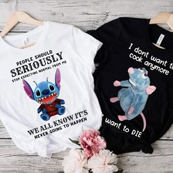 funny stitch shirt, funny ratatouille remy shirt, wdw animal kingdom shirt