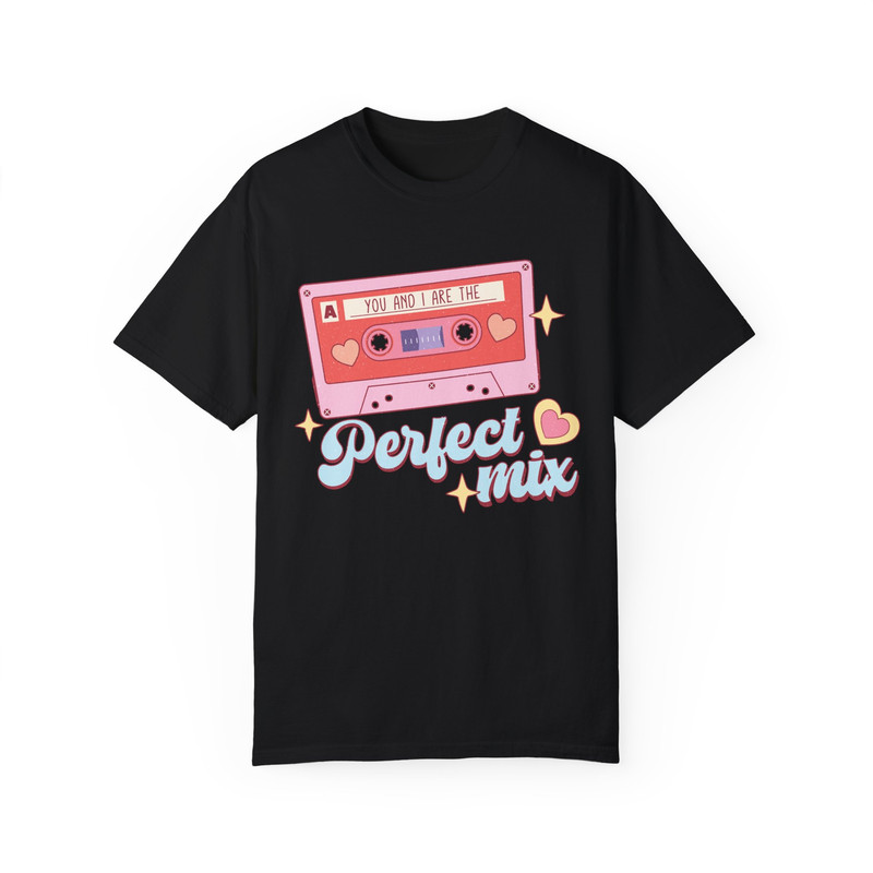 Comfort Colors® Perfect Mix Cassette Tape Shirt, Funny Valentine Shirt, Retro Love Shirt, Love T-Shirt, Xoxo Shirt, Valentines Day Gift.jpg