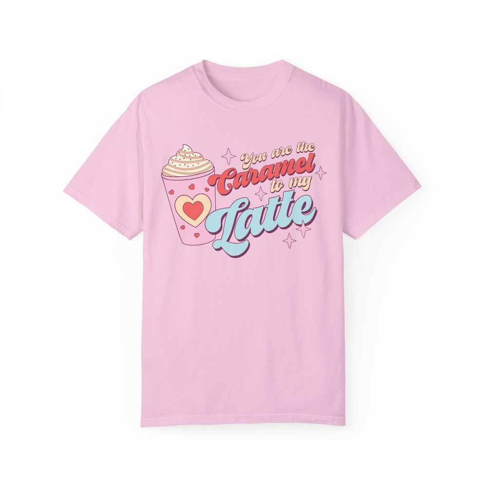 Comfort Colors® The Caramel To My Latte, Funny Valentine Shirt, Retro Love Shirt, Coffee Love T-Shirt, Xoxo Shirt, Valentines Day Gift.jpg