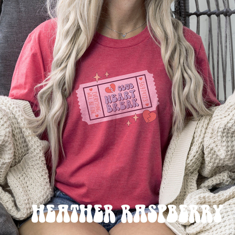 Club Heart Break Shirt, Galentines Shirt, Anti Valentines Day Gift, Galentine Gift, Self Love Shirt, Retro Valentines Day Tee, Heartbreaker.jpg