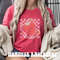 Retro Strawberry Checkerboard Valentine T-shirt, Groovy Disco Ball Valentines Day Tee, Cute Hearts Valentines Shirt, Y2k Valentine Crewneck.jpg