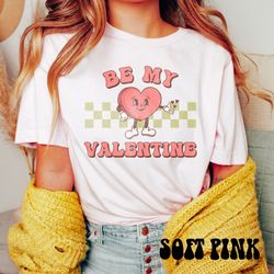 retro valentine t-shirt, be my valentine shirt, groovy disco ball valentines day tee, cute hearts valentines shirt, y2k