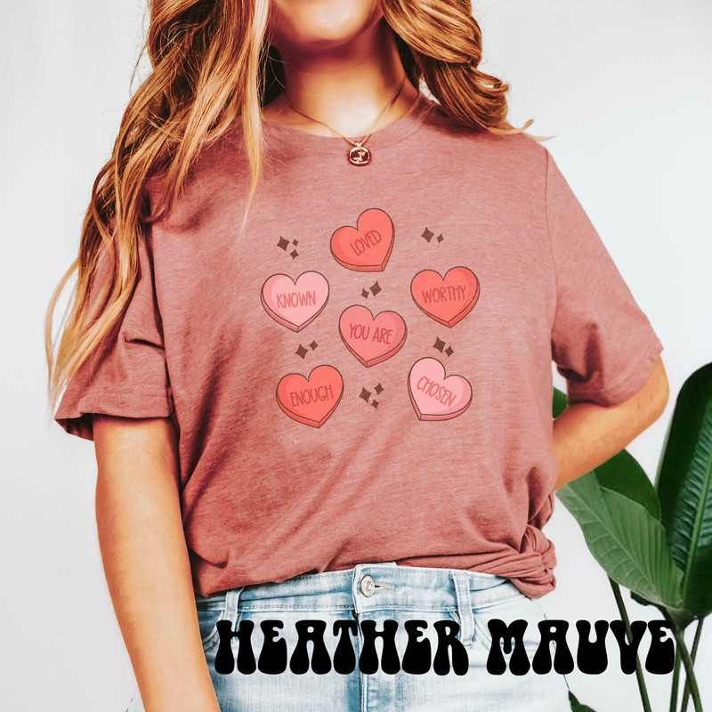 Retro Valentine T-shirt, Conversation Hearts Shirt, Groovy Disco Valentines Day Tee, Cute Hearts Valentines Shirt, Y2k Valentine Crewneck.jpg