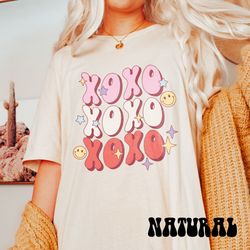 retro valentine t-shirt, xoxo hugs kisses shirt, groovy disco ball valentines day tee, cute hearts valentines shirt, y2k
