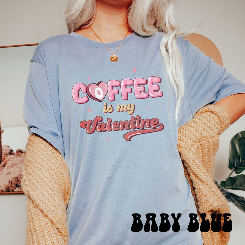 Valentines Coffee Shirt, Retro Valentine T-shirt, Galentine Heart Caffeine Shirt, Coffee Lover Gift, Love You a Latte Valentine Crewneck 4.jpg