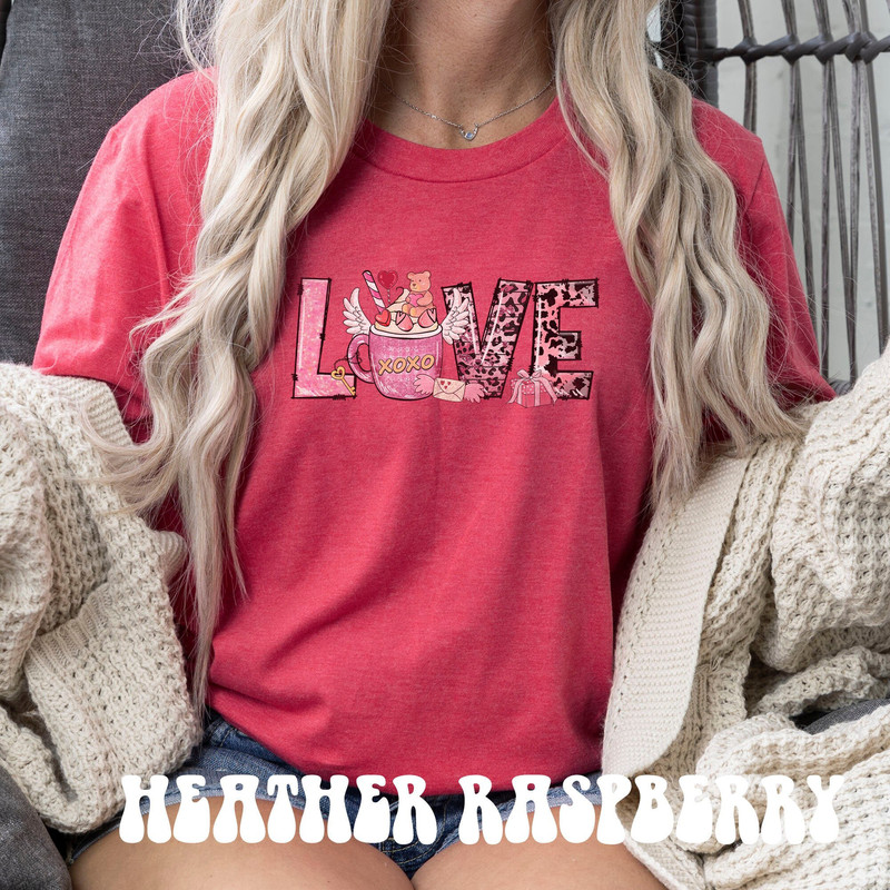 Valentines Coffee Shirt, Retro Valentine T-shirt, Galentine Heart Caffeine Shirt, Coffee Lover Gift, Love You a Latte Valentine Crewneck.jpg
