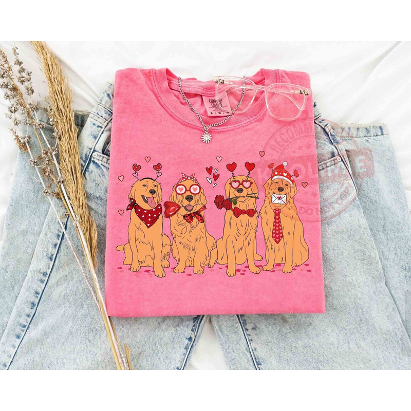 Golden Retriever Valentine Shirt, Valentine Dog Sweatshirt, Love Shirt, Golden Retriever Lover Shirt, Dog Lover Shirt, Dog Mom Sweatshirt.jpg