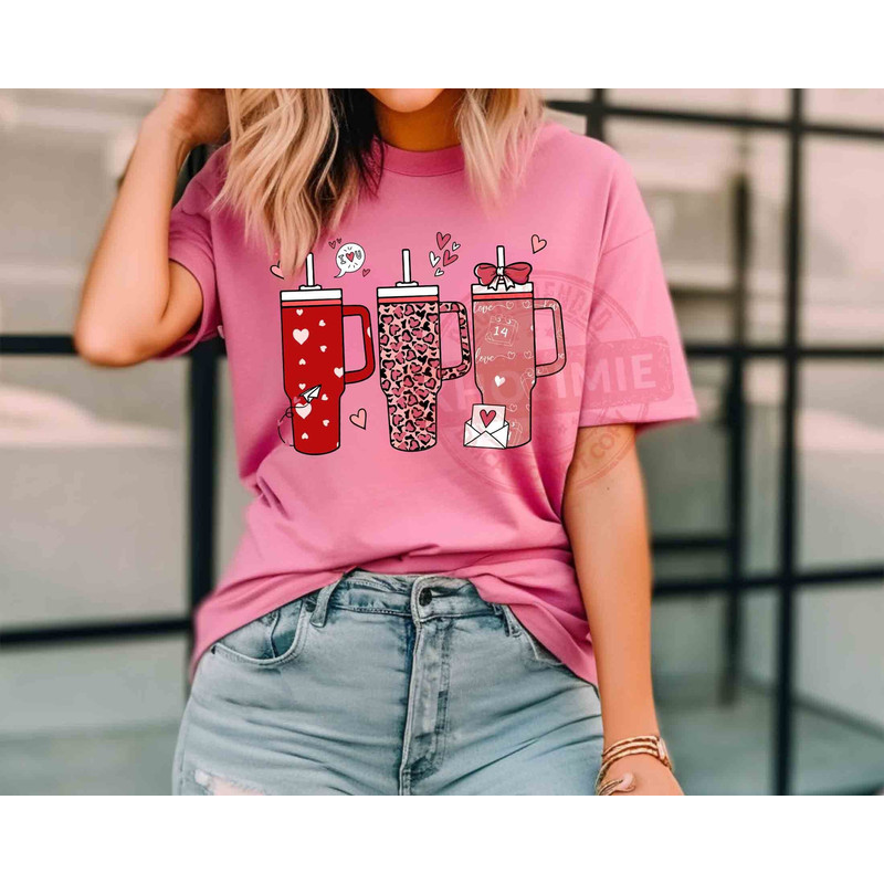 Valentine's Day Cups Sweatshirt, Valentines Day Shirt, Love Sweatshirt, Valentine Day Sweatshirt, Valentines Shirt, Girlfriend Sweatshirt.jpg