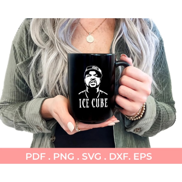 Ice Cube SVG, Ice Cube PNG, Hip Hop Rap Artist, Vector cut f - Inspire ...