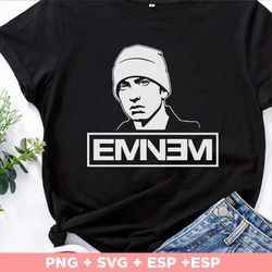 eminem rapper star svg png, hip hop rap artist, vector cut file for cricut