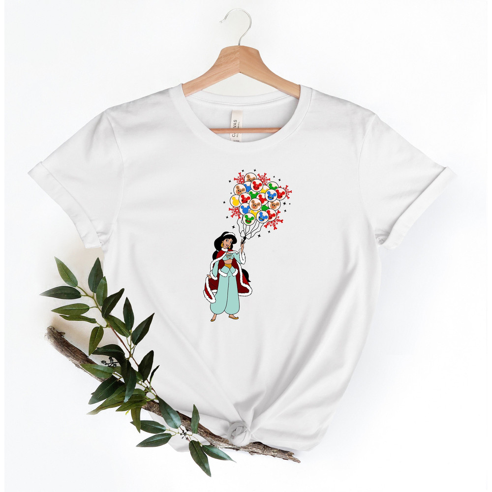 Jasmine Christmas T Shirt, Jasmine Princess Baloon Shirt, Ch.jpg