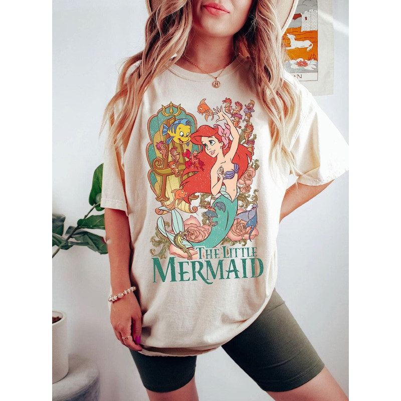 Little Mermaid Comfort Colors Shirt, Disney Little.jpg
