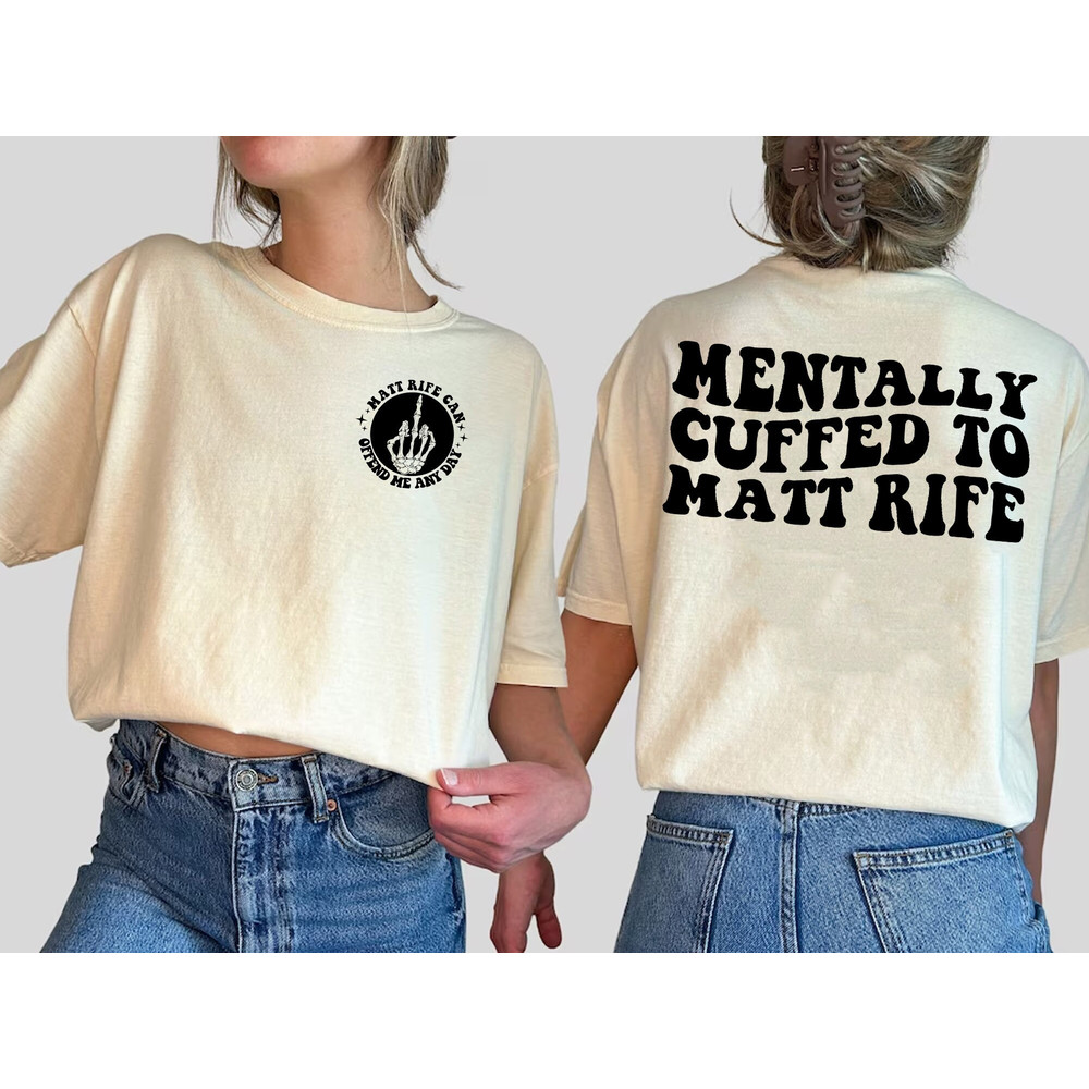 Mentally Cuffed To Matt Rife Two Sided Shirt, Matt Rife World Tour Shirt, M.jpg