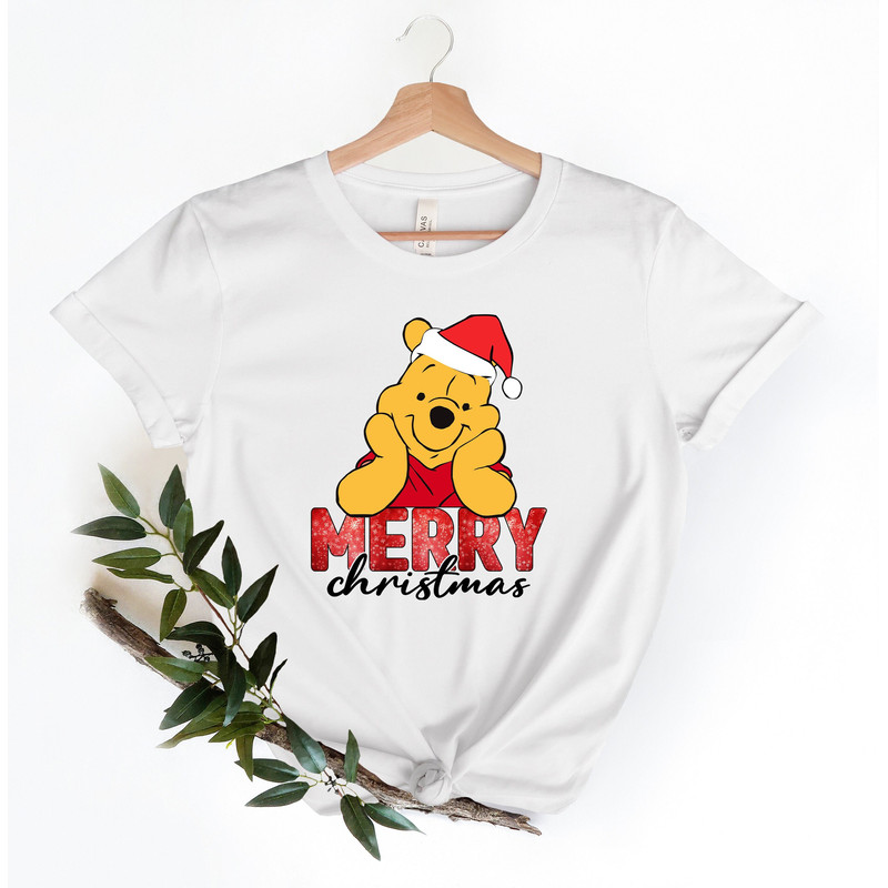 Merry Christmas Pooh Shirt, Winnie the Pooh Christmas Shirt.jpg