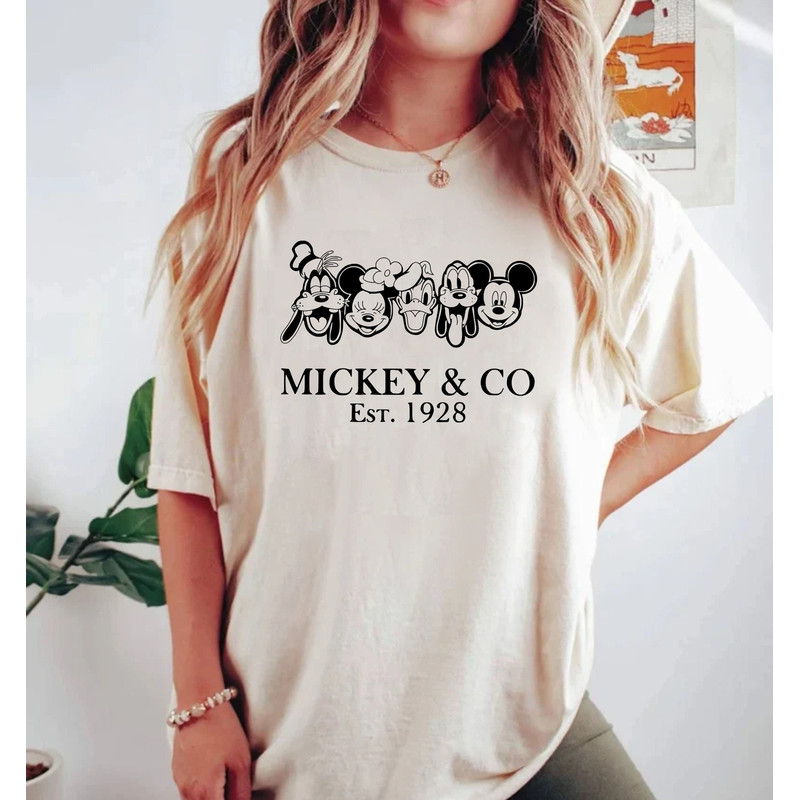 Mickey & Co Est 1928 Comfort Colors Shirt, Mickey and Fr.jpg