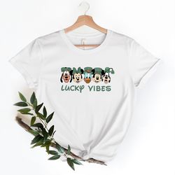 mickey friends lucky vibes shirt, disney st patricks day