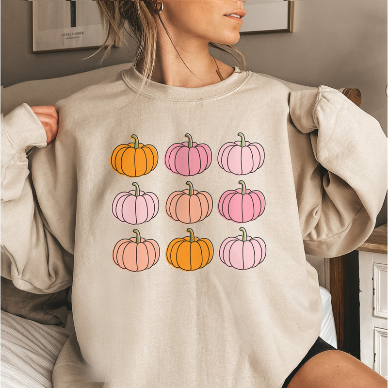 Pumpkin Patch Shirt, Fall Sweatshirt for Women, Retro Halloween Sweater.jpg