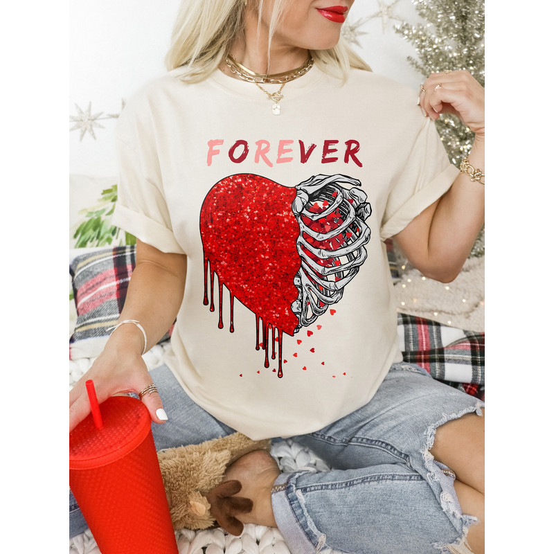 Comfort Colors® Skeleton Heart Valentines Shirt, Anatomical Heart Shirt, Skeleton Heart Shirt, Heart Shirt, Human Heart Shirt, Anatomy Tees.jpg