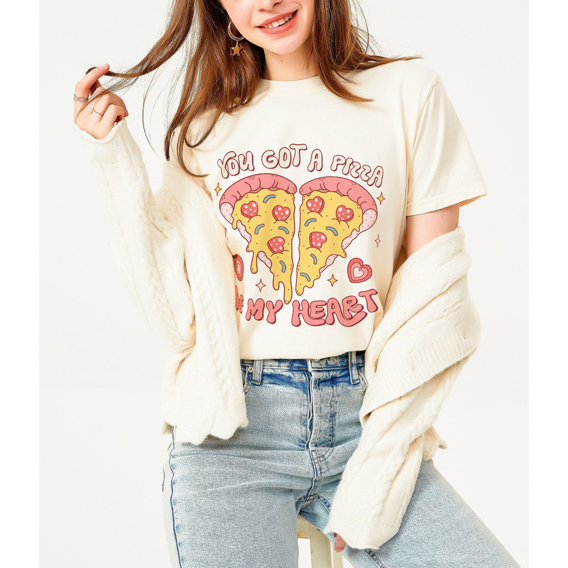 Comfort Colors® You Got a Pizza of My Heart , Valentine's Day Shirt, Cute Valentine Shirt, Funny Valentines Day Shirt, Valentines Day Gift.jpg