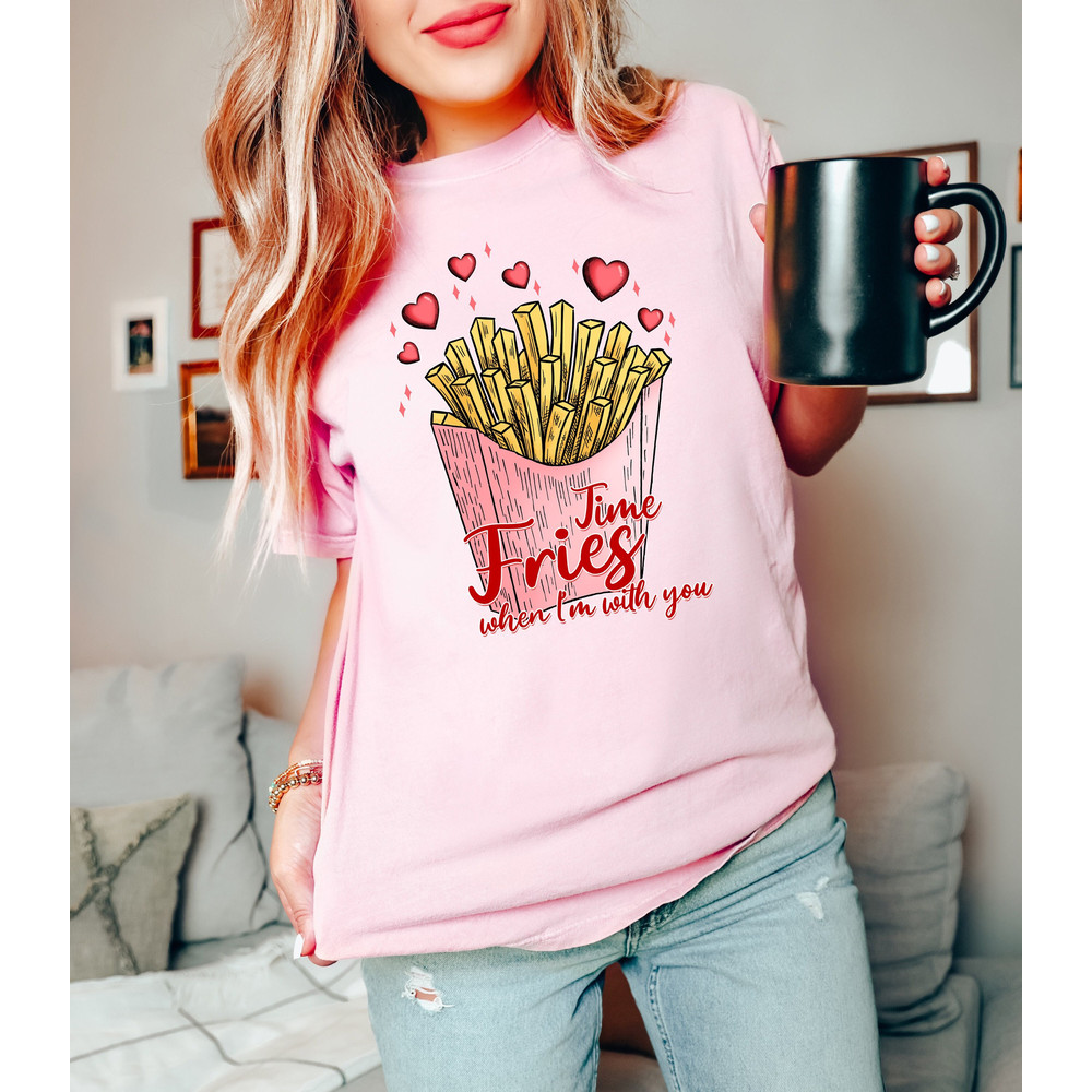 Fries Before Guys Comfort Colors® T-Shirt, Funny Women Shirt, French Fry Tee, Single Mom T-Shirt, Funny Anti Valentine Shirt, Cute Woman Tee.jpg