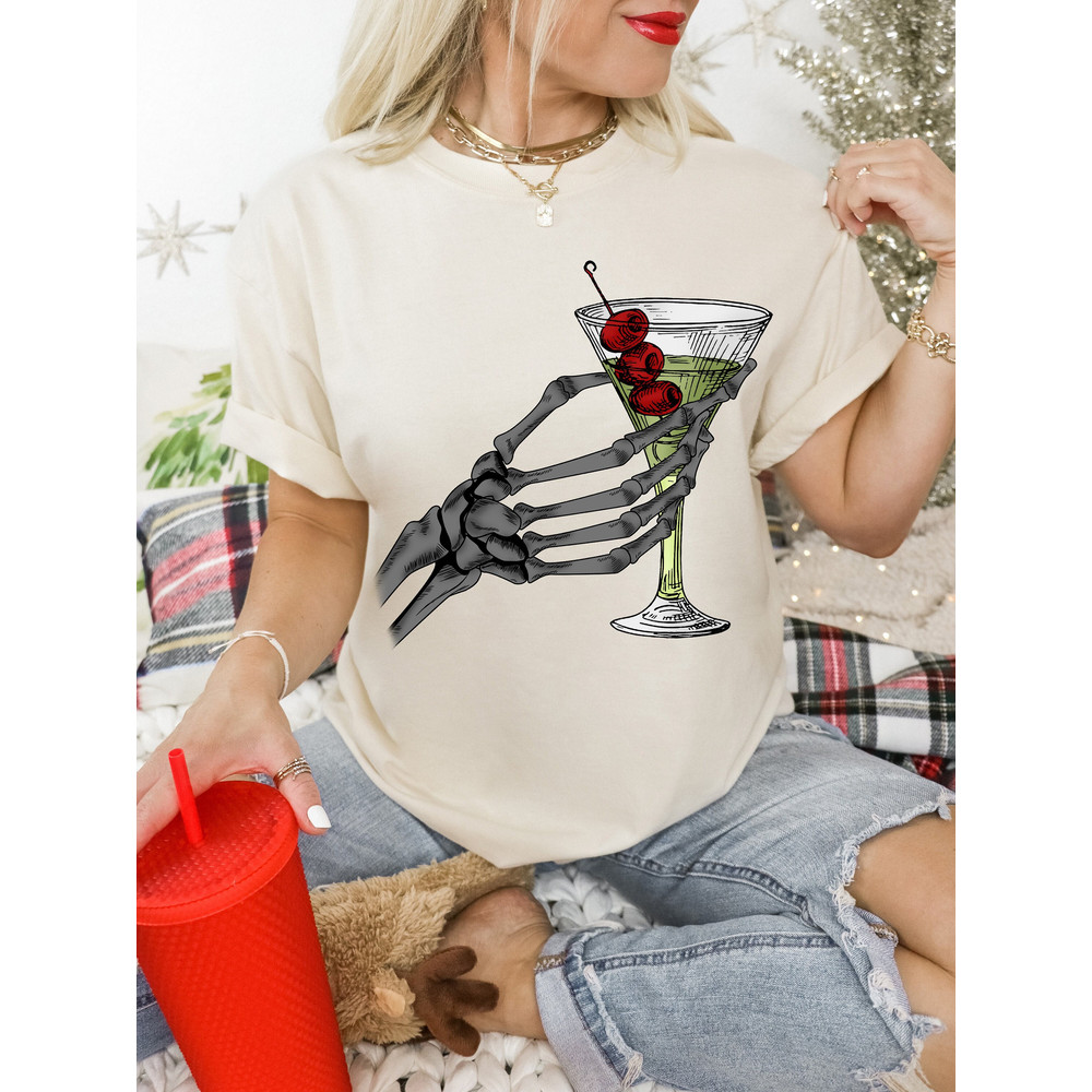 Funny Valentine Shirt, Skeleton Hand Shirt, Skeleton Valentines, Comfort Colors® Shirt, Skeleton Rock Shirt, Flower Shirt, Plant Lady Shirt 1.jpg