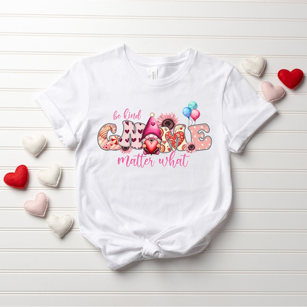 Happy Valentine's Day Shirt, Cute Gnome Valentines Day Shirts For Women, Teachers Valentine's Day Shirt, Cute Valentine Shirt, Cute Gift Tee.jpg