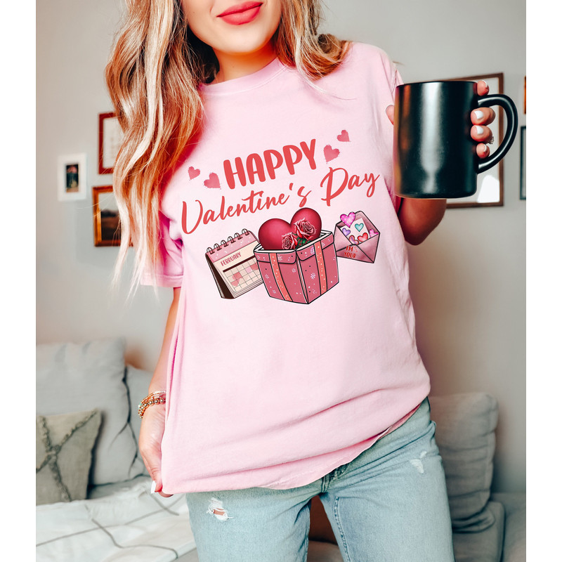 Happy Valentines Day Shirt, Comfort Colors Shirt, Valentines Day Gift, Valentines Day Shirt, Gift For Girlfriend, Valentines day, Valentine.jpg