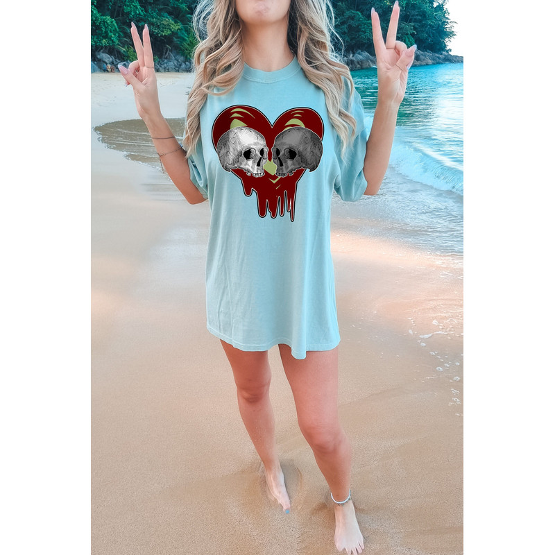 Skeleton Love Shirt, Valentines Shirt, Comfort Colors®, Gothic Valentine, Funny Valentine Tee, Skeleton Valentines, Love Valentine Shirt 1.jpg