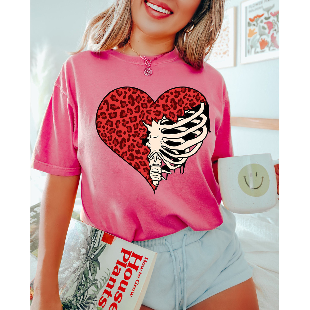 Skeleton Love Shirt, Valentines Shirt, Comfort Colors®, Gothic Valentine, Funny Valentine Tee, Skeleton Valentines, Love Valentine Shirt.jpg