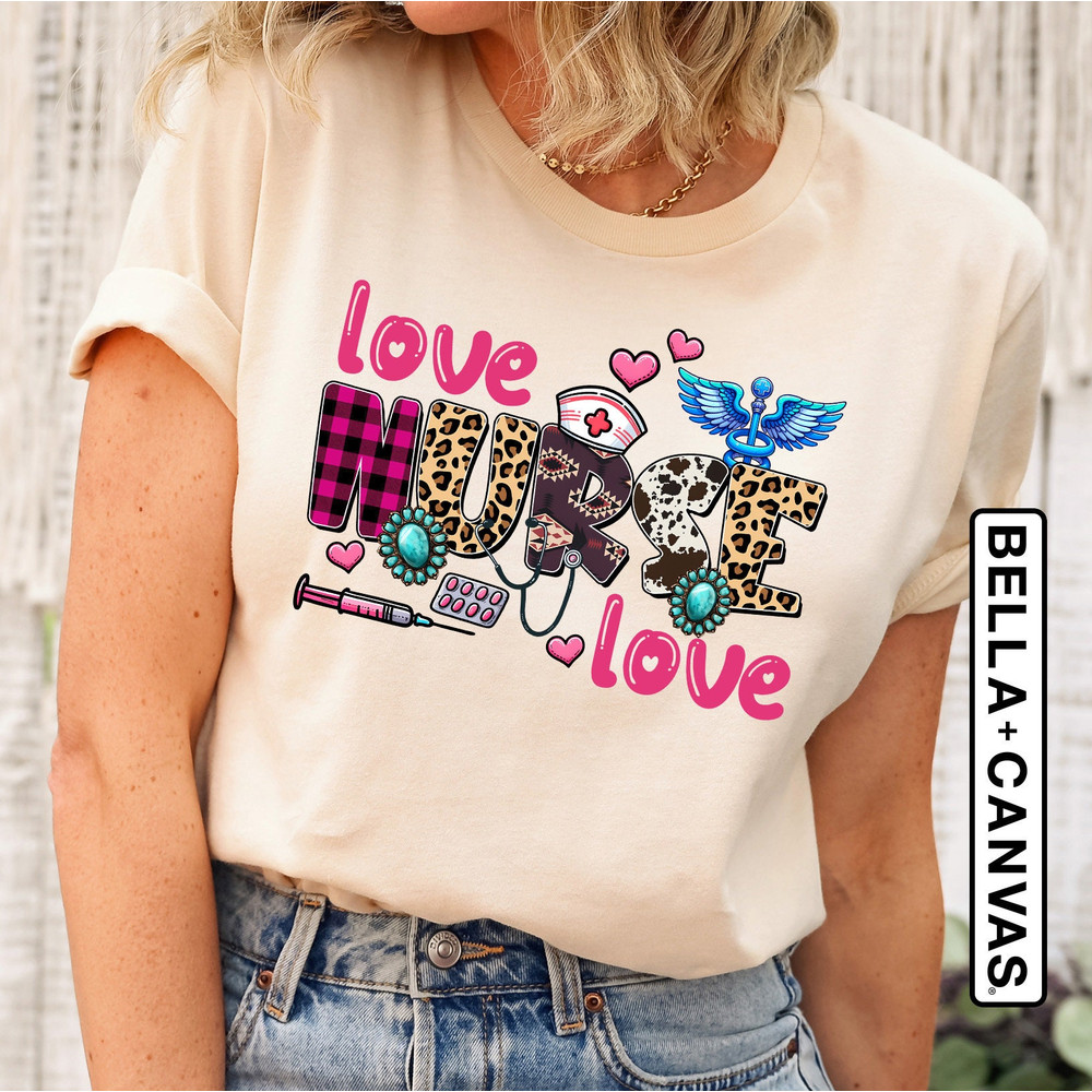 Valentine Nurse Shirt, Nurse Valentine's Day Shirt, Nurse Crew Shirt, Nurse Love Shirt, Nurse Valentine Gift Shirt, Stethoscope Nurse Shirt.jpg