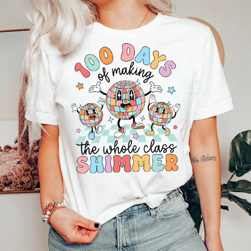 100 Days of Making Whole Class Shimmer, 100 Days of School Shirt, 100th Day of School, Teacher Gift, Coffee and Chaos.jpg