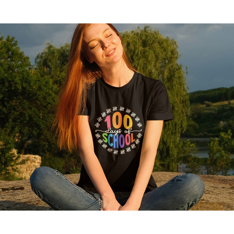 100 days of school Shirt, Happy 100 days Shirt, Teacher School Shirt, 100 days Teacher Shirt.jpg