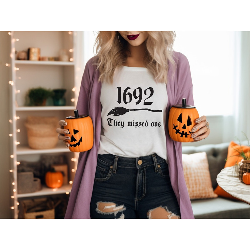 1692 They Missed One Shirt, Halloween Shirt, Salem Witch Shirt, Salem 1692 Shirt, Witch Shirt, Salem Witch Trials 1692.jpg