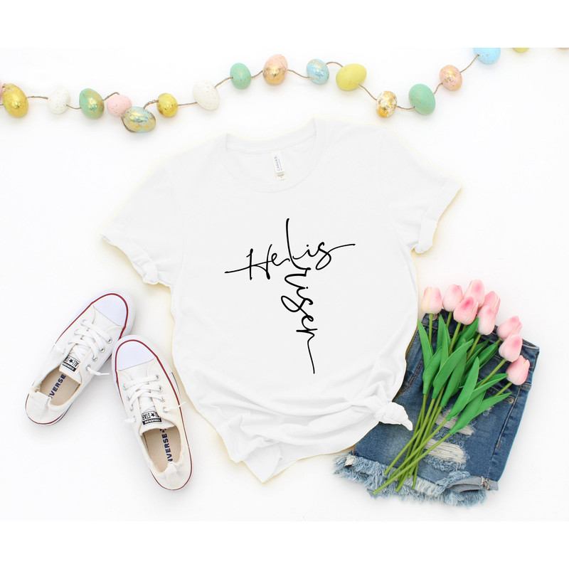 He Is Risen Cross Shirt, Easter Jesus Shirt, Easter Is for Jesus Shirt, Easter Christian Shirt, Easter Cross Shirt, Cross Shirt, Jesus Shirt.jpg