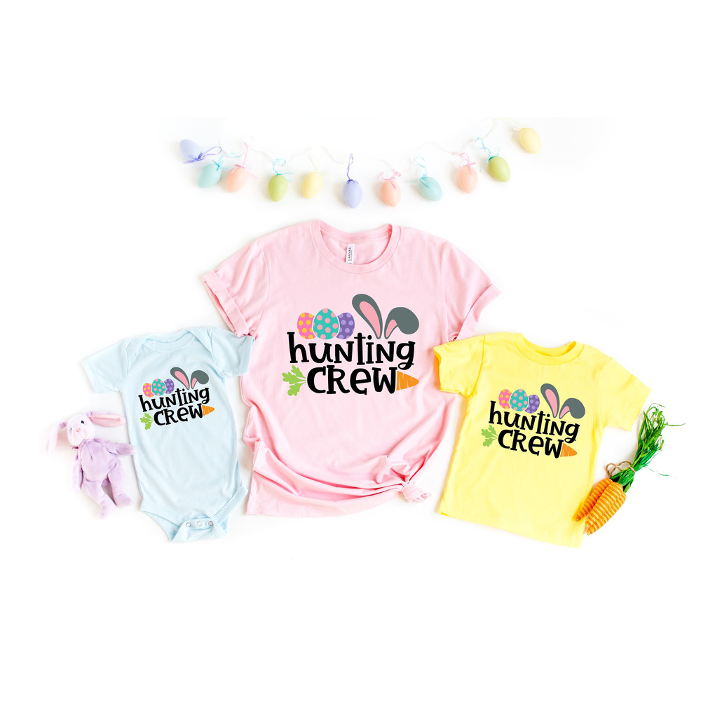 Hunting Crew Shirt, Egg Hunting Crew Shirt, Easter Egg Hunting, Easter Shirt, Family Matching Shirt, Easter Family Shirt, Cute Crew Shirt.jpg