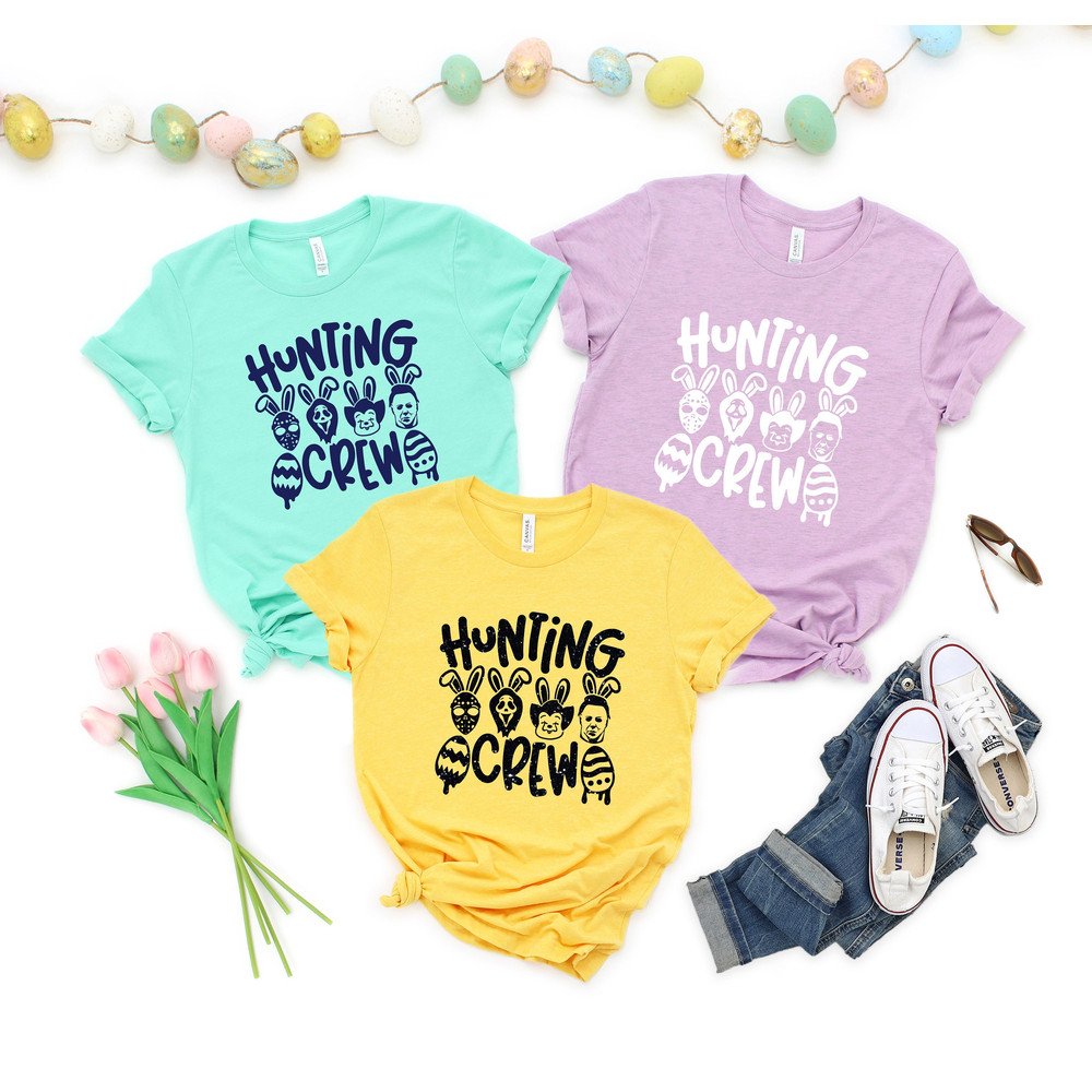 Hunting Crew Shirt, Egg Hunting Crew Shirt, Easter Egg Hunting, Easter Shirt, Family Matching Shirt, Easter Family Shirt, Funny Crew Shirt.jpg
