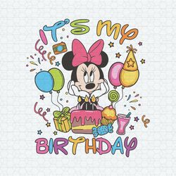 It's My Birthday Minnie Mouse Disney SVG