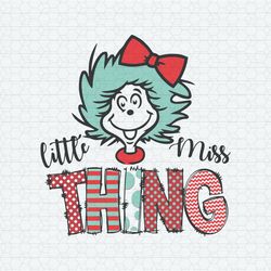 Retro Little Miss Thing Dr Seuss SVG