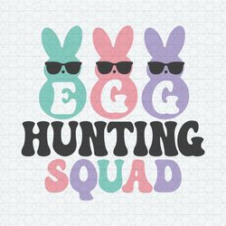 Retro Egg Hunting Squad SVG