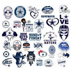 Dallas Cowboys Bundle SVG, Dallas Cowboy Baseball SVG, Sport Lovers SVG, Nhl Football Team SVG