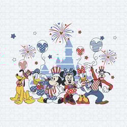 magic kingdom 4th of july disney friends png
