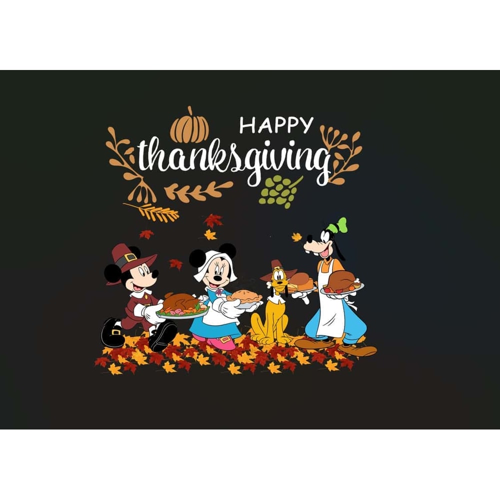 Happy Thanksgiving Mickey Family Dinner SVG, Pluto And Mickey SVG.jpg