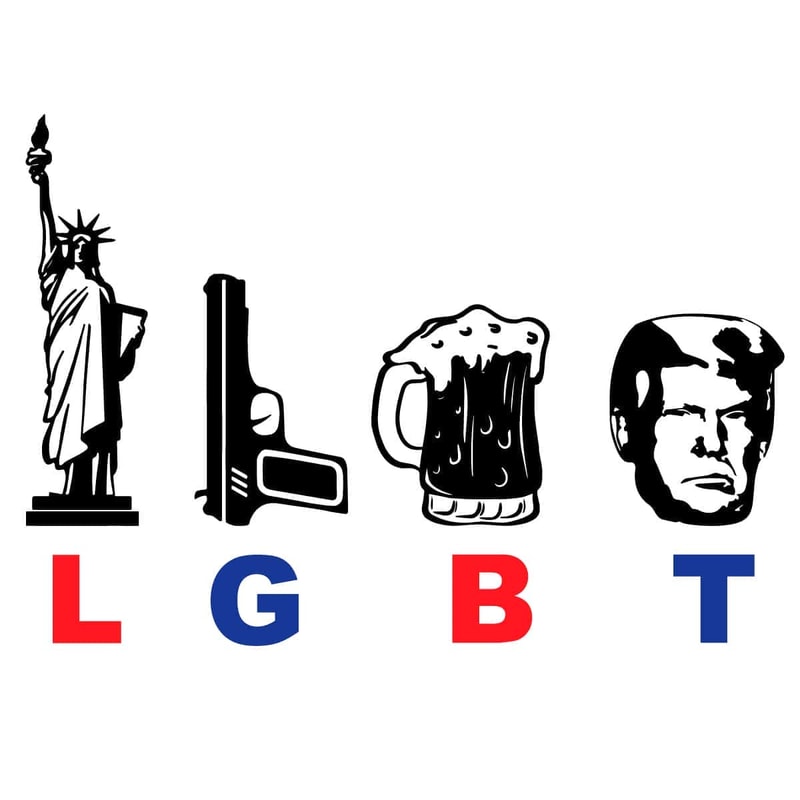 LGBT - Liberty Guns Beer Trump SVG Lgbt Pride SVG Lgbt Day Lgbt Flag SVG Support Trump.jpg