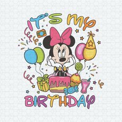 it's my birthday minnie mouse disney svg