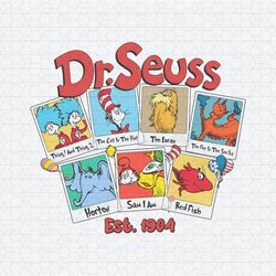 dr suess est 1904 the cat in the hat png