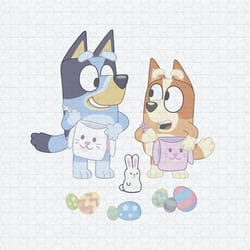 groovy bluey bingo easter eggs png